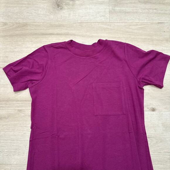 NWT Universal Standard Garcon Tee Dress Short Sleeve Magenta Basic Casual 4XS 0 - Picture 3 of 10